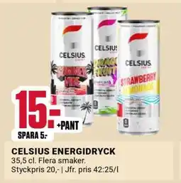 ÖoB Celsius Energidryck erbjuda