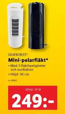 Lidl SILVERCREST Mini-pelarfläkt erbjuda
