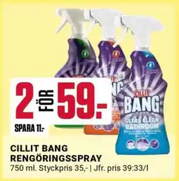 ÖoB Cillit Bang Rengöringsspray erbjuda