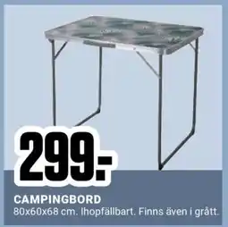 ÖoB CAMPINGBORD erbjuda