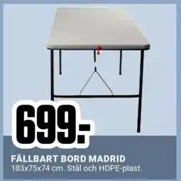 ÖoB Fällbart bord Madrid erbjuda