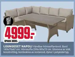 ÖoB LOUNGESET NAPOLI erbjuda