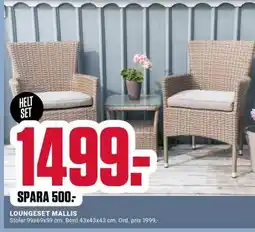 ÖoB LOUNGESET MALLIS erbjuda