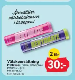 DollarStore Vätskeersättning erbjuda