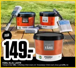 ÖoB Färg, Olja, Lasyr erbjuda