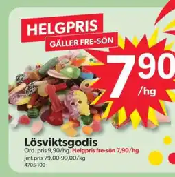 DollarStore Lösviktsgodis erbjuda