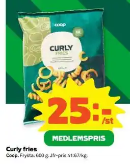 Stora Coop Curly fries erbjuda