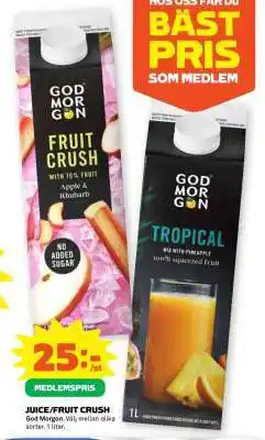 Coop Juice/fruit crush erbjuda