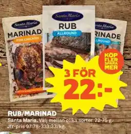Coop Rub/Marinad erbjuda