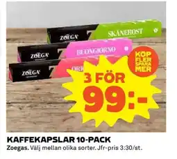 Coop ZOEGAS Kaffekapslar erbjuda