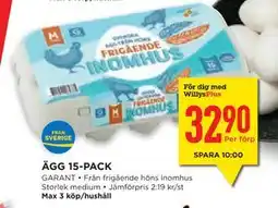Willys Hemma ÄGG 15-PACK erbjuda