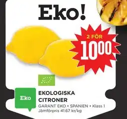Willys Hemma EKOLOGISKA CITRONER erbjuda