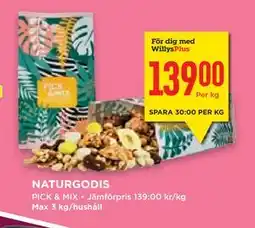 Willys Hemma NATURGODIS erbjuda
