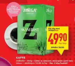 Willys Hemma KAFFE erbjuda