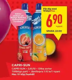 Willys Hemma CAPRI-SUN erbjuda