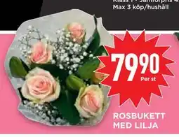 Willys Hemma ROSBUKETT MED LILJA erbjuda