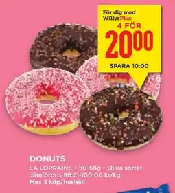 Willys Hemma DONUTS erbjuda