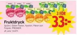 Matöppet Fruktdryck erbjuda