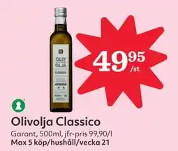 Hemköp Olivolja Classico erbjuda