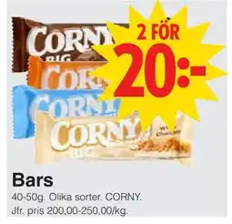 Matöppet Bars erbjuda