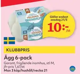 Hemköp Ägg 6-pack erbjuda