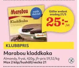 Hemköp Marabou kladdkaka erbjuda