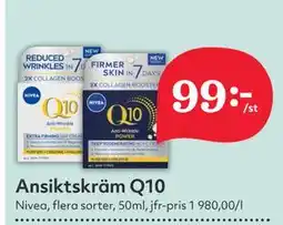 Hemköp Ansiktskräm Q10 erbjuda