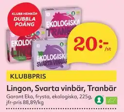 Hemköp Lingon, Svarta vinbär, Tranbär erbjuda