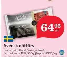 Hemköp Svensk nötfärs erbjuda