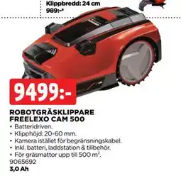 Jem&Fix ROBOTGRÄSKLIPPARE FREELEXO CAM 500 erbjuda