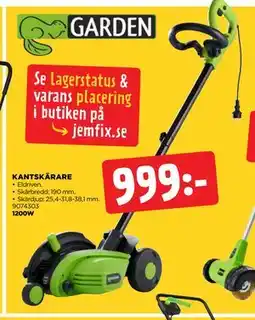 Jem&Fix KANTSKÄRARE erbjuda