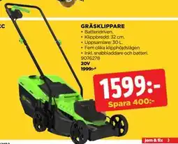 Jem&Fix GRÄSKLIPPARE erbjuda
