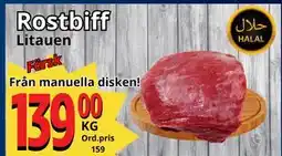 Supergrossen Rostbiff erbjuda