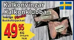 Supergrossen Kalkonvingar ,Kalkonklubba erbjuda
