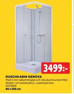 Jem&Fix DUSCHKABIN GENOVA erbjuda