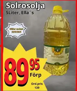 Supergrossen Solrosolja erbjuda