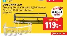Jem&Fix DUSCHHYLLA erbjuda