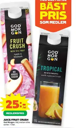 Coop GOD MORGON Juice/fruit crush erbjuda