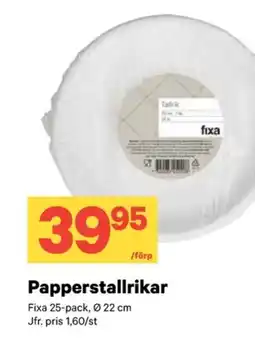 City Gross FIXA Papperstallrikar erbjuda