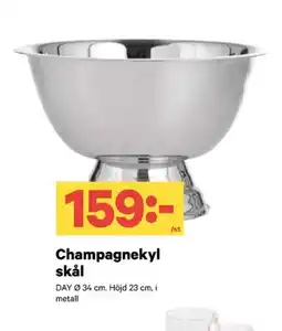 City Gross Champagnekyl skål erbjuda