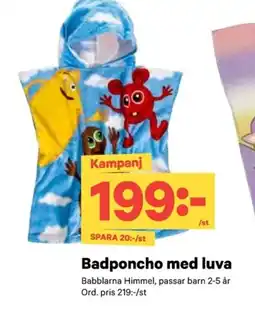 City Gross Badponcho med luva erbjuda