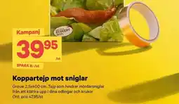 City Gross Koppartejp mot sniglar erbjuda