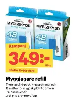 City Gross THERMACELL Myggjagare refill erbjuda