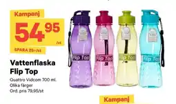 City Gross Vattenflaska flip top erbjuda