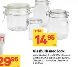 City Gross Glasburk med lock erbjuda