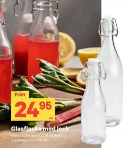 City Gross Glasflaska med lock erbjuda
