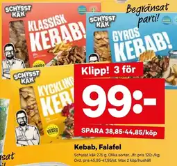 City Gross SCHYSST KAK Kebab, falafel erbjuda