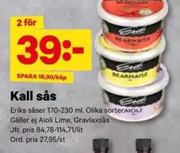City Gross ERIKS Kall sås erbjuda