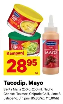 City Gross SANTA MARIA Tacodip, mayo erbjuda