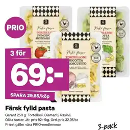 City Gross GARANT Färsk fylld pasta erbjuda